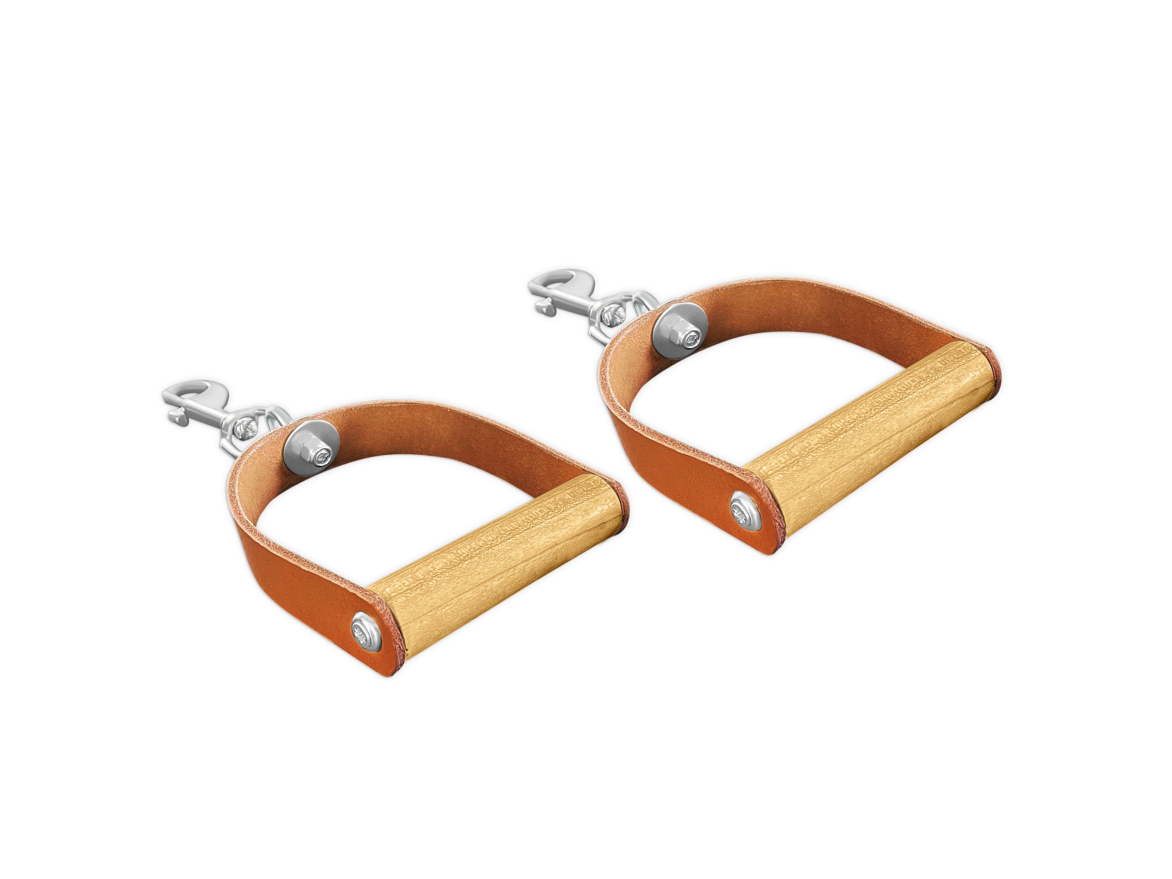 Pilates Leather Swivel Handles (Pair)