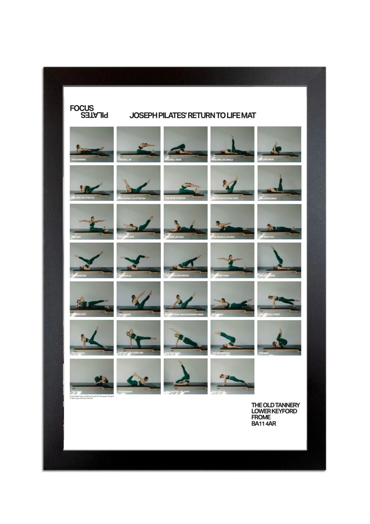 Pilates Archival Mat Order Poster